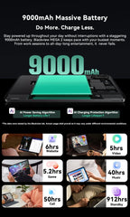 Blackview MEGA 2 Tablets 12 inch 2K Display Widevine L1 24GB(8+16) Android 15 256GB 9000mAh AI Main Camera Pad PC Lootquake LLC
