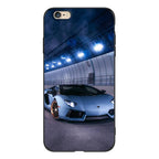 Cute Cover Soft Silicone Print Cars Print Phone Case For Iphone 5s 5 S Se 2016 4.0" Case Phone Cover On  Iphone 6s 6 S Plus Funda Bumper Black Case Sport Race Car Stevvex
