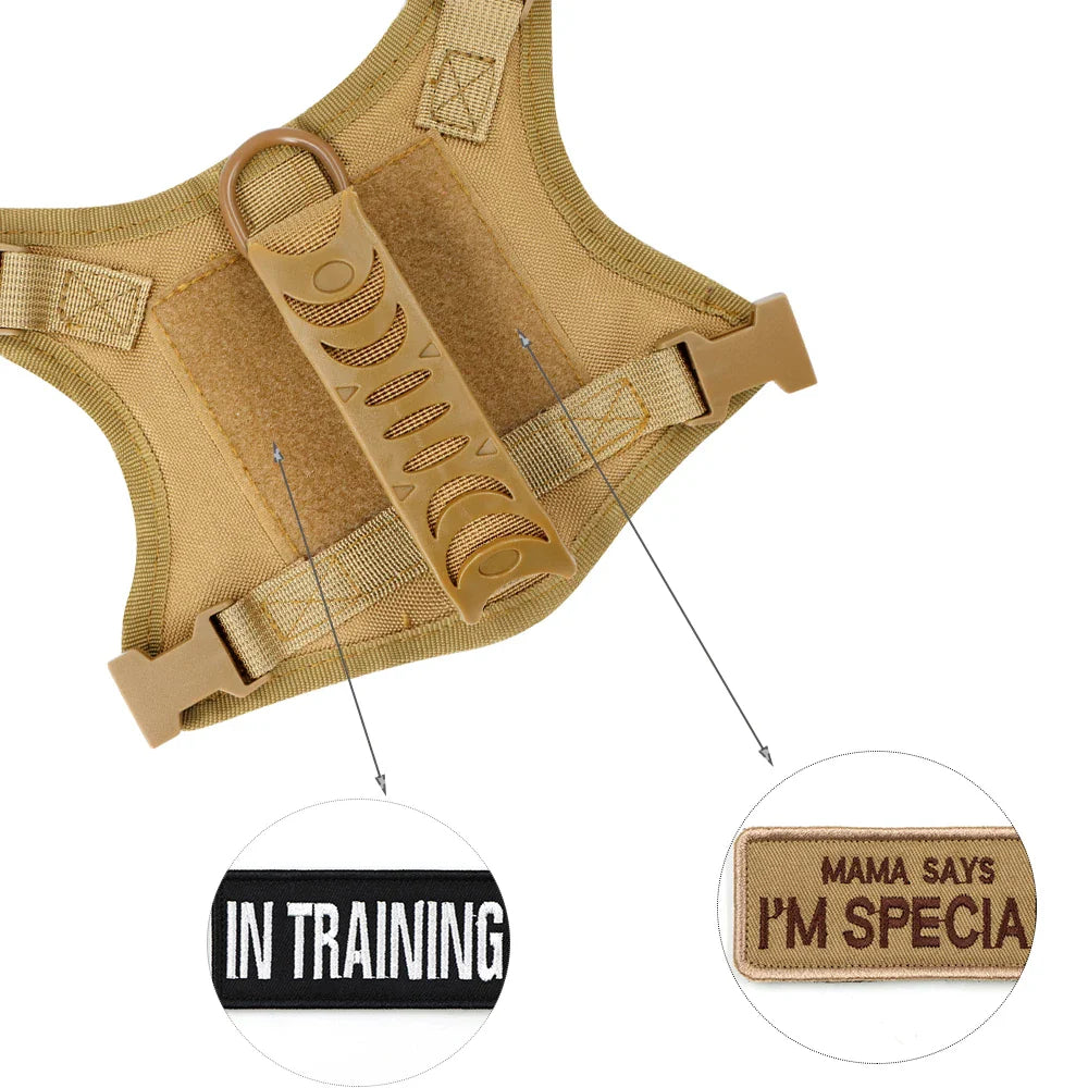 Tactical Cat Harness with 2 Patches Stickers Vest Harnesses THRIXINE