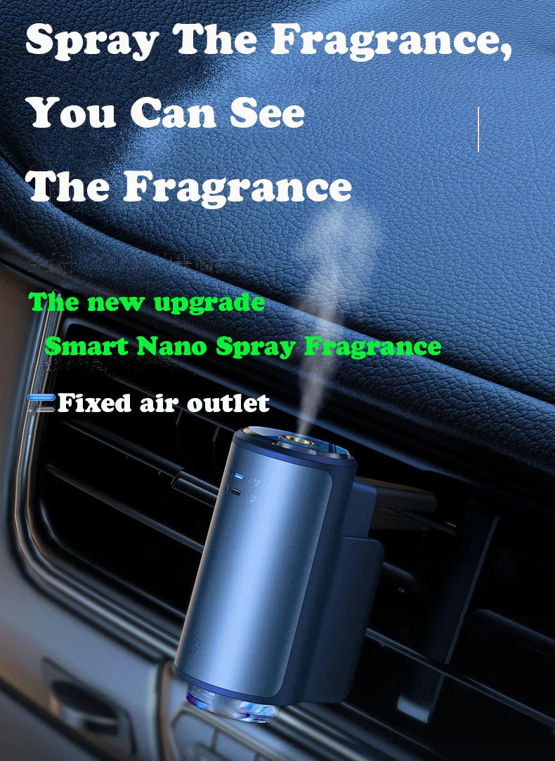 Electric Auto Air Diffuser Aroma Car Air Vent Humidifier Mist Wood Grain Essential Oil Aromatherapy Freshener Perfume Fragrance Lootquake LLC