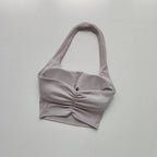 Backless Bliss: Sexy Sports Bra & Yoga Crop Top THRIXINE