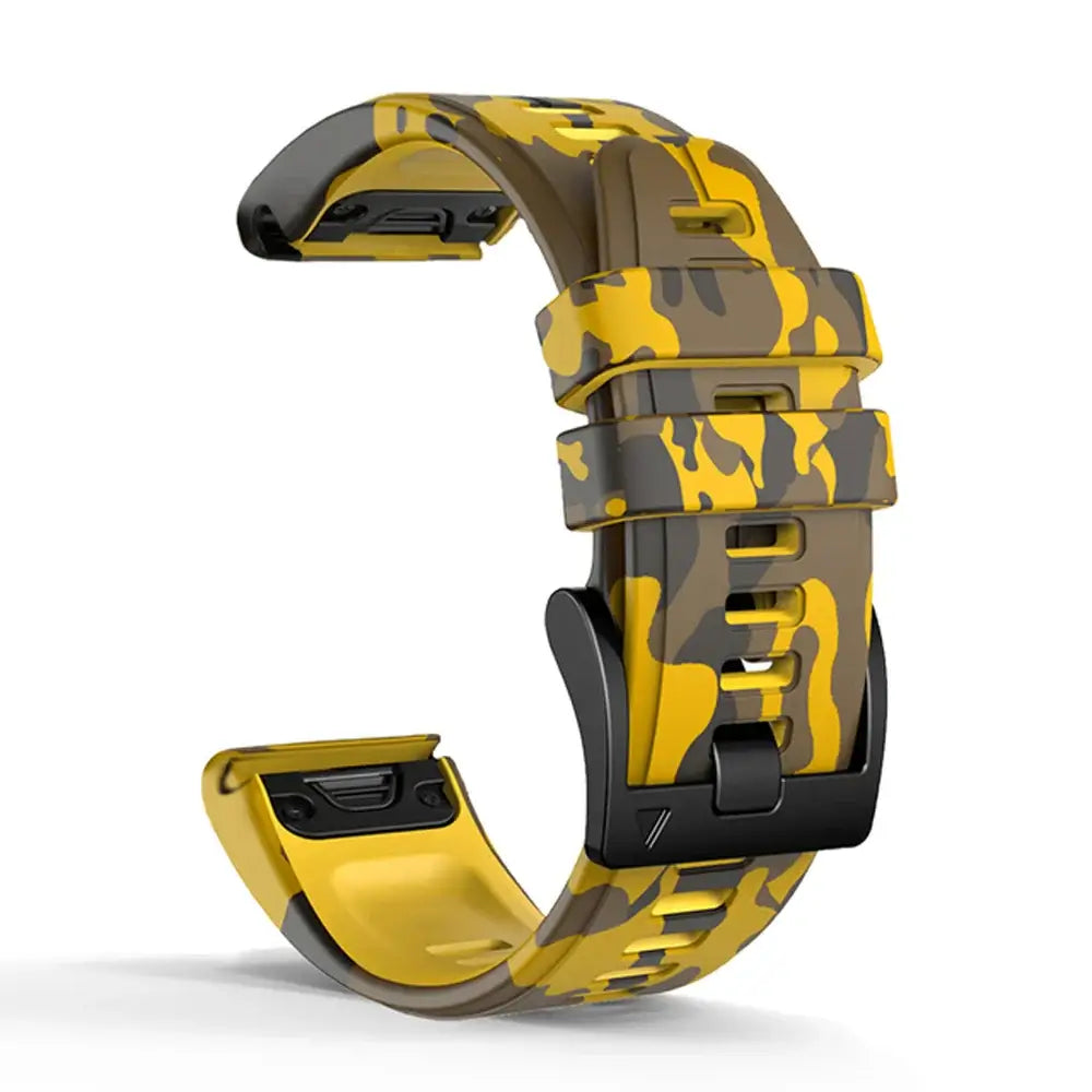 Garmin Silicone Camo Strap - Durable Stylish Design - SJB-DIAMOND ELITES