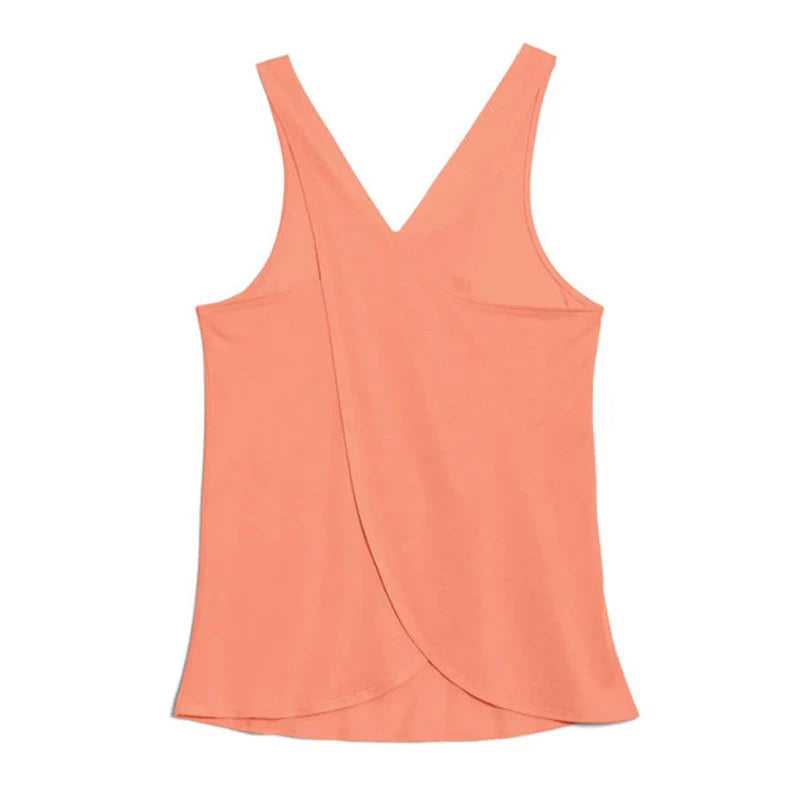 Women's Solid Wrap Back Sports Tank Top - SJB-DIAMOND ELITES