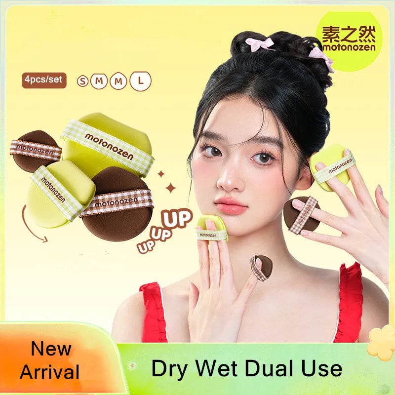 MOTONEOZEN 4pcs Makeup Blending Puffs Powder Foundation Concealer Details Cosmetic Beauty Sponge Applicator Tool Wholesale Lootquake LLC