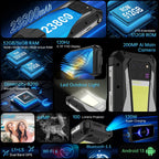 US EU MX Warehouse Unihertz Tank 3 Pro 8849 with 100 Lumens 5G Projector phone,32GB/36GB RAM,512GB ROM,23800mAh 120W,200MP, NFC Lootquake LLC