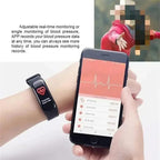 Smart Watch C1 Plus Bluetooth Step Counting Sports Bracelet Fitness Tracker Heart Rate Blood Pressure Sleep Men Women Gift