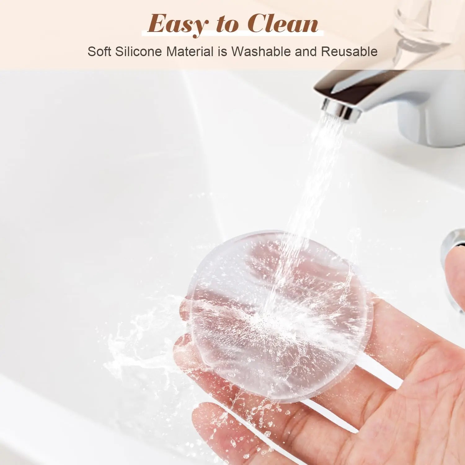 Soft Silicone Gel Powder Puff Transparent Air Cushion Powder Puff For Liquid Foundation Cream Cosmetic Blender Cosmetic Tools
