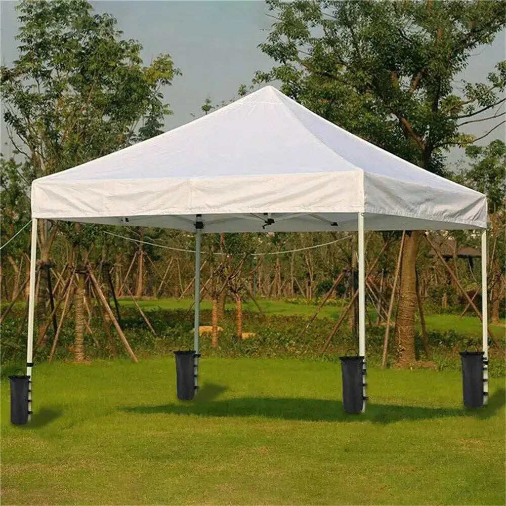 Durable Black Tent Sandbag with Handle Garden Gazebo Foot Leg Weights Sand Bag Sand Shelter Party Tent Set Camping Tools