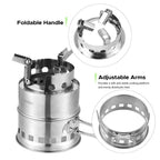 FlexFire: Compact Dual-Fuel Outdoor Cooking Stove THRIXINE