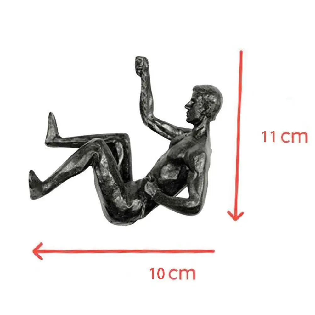 2024 Christmas Modern Simplicity Athlete Resin Sculpture Creative Climbing Man Wall Sculptures Hand-Finished For Wall Art Statue Lootquake LLC