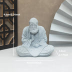 Buddha Stone Statue Little Buddhist Monks Tibetan Buddhism Figurines Zen Garden Ornament Meditation Home Aquarium Decoration Lootquake LLC