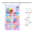 Hanging Storage Bag Mesh Shower Organizer Bathroom Storage Rack Home Organization Home Storage Organization Bathroom Accessories Lootquake LLC