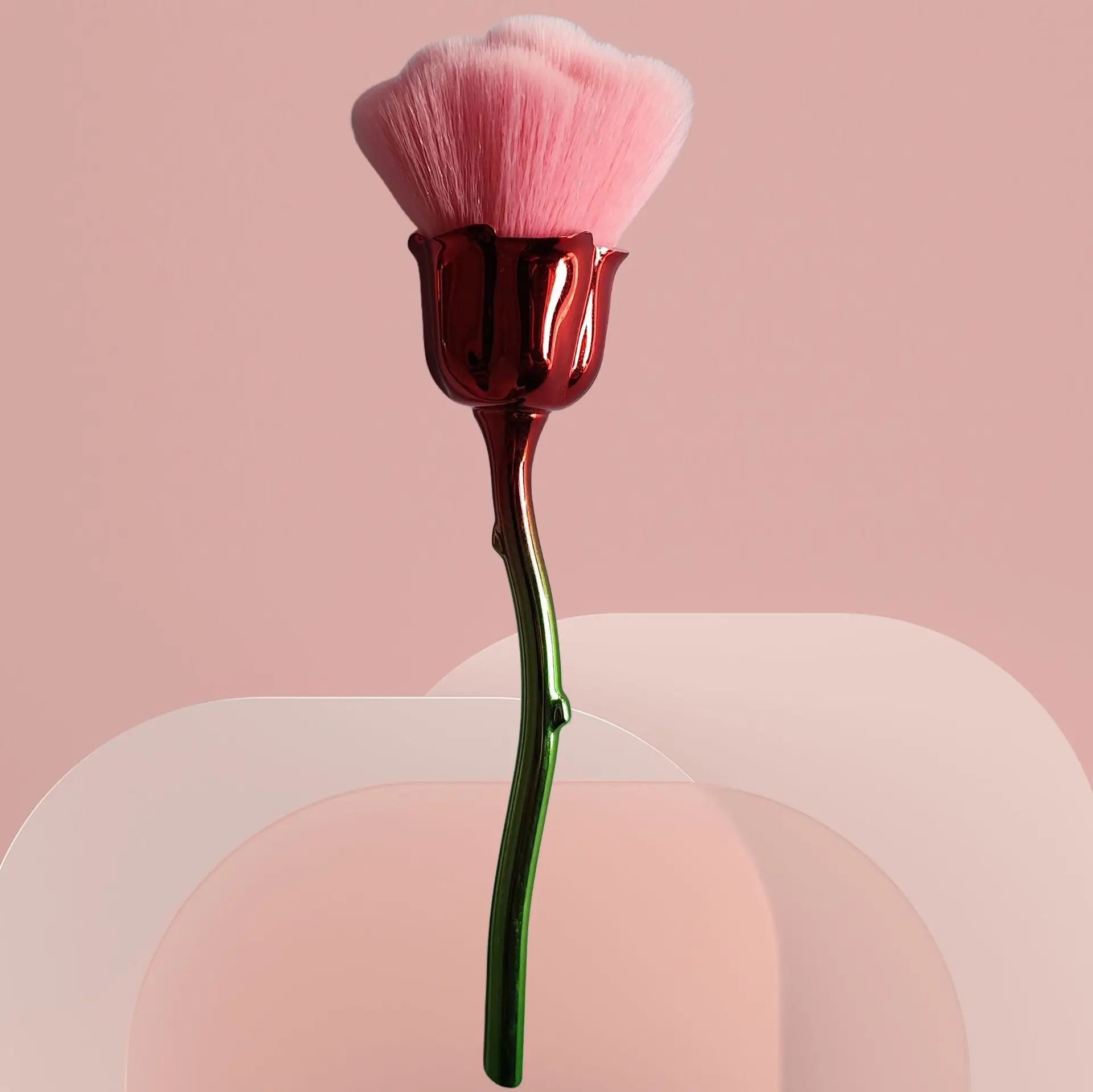 1pc Powder Brush Rose Head Makeup Brush Pink Single Powder Brush Foundation Make Up Brush Soft Hair Nail Blush Lootquake LLC