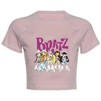 Women's Y2K Gothic Cartoon Print T-Shirt Trendy