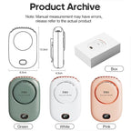 Portable Lazy Hanging Neck Fan Mini Cooling Fans Bladeless USB Rechargeable Sports Cooling Fan For Outdoor Sports Travel Personal Fan for Neck Portable USB Mini Fan Stevvex