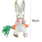 Easter Bunny Pendant Swing Rabbit Hanging Ornament for Dining Room Holiday Collections Display Home Decor Wedding Party Art Gift Lootquake LLC