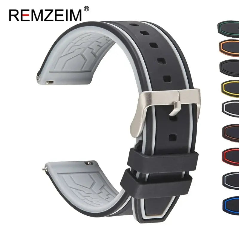 Ticwatch Silicone Strap - Comfortable, Waterproof, Stylish - SJB-DIAMOND ELITES