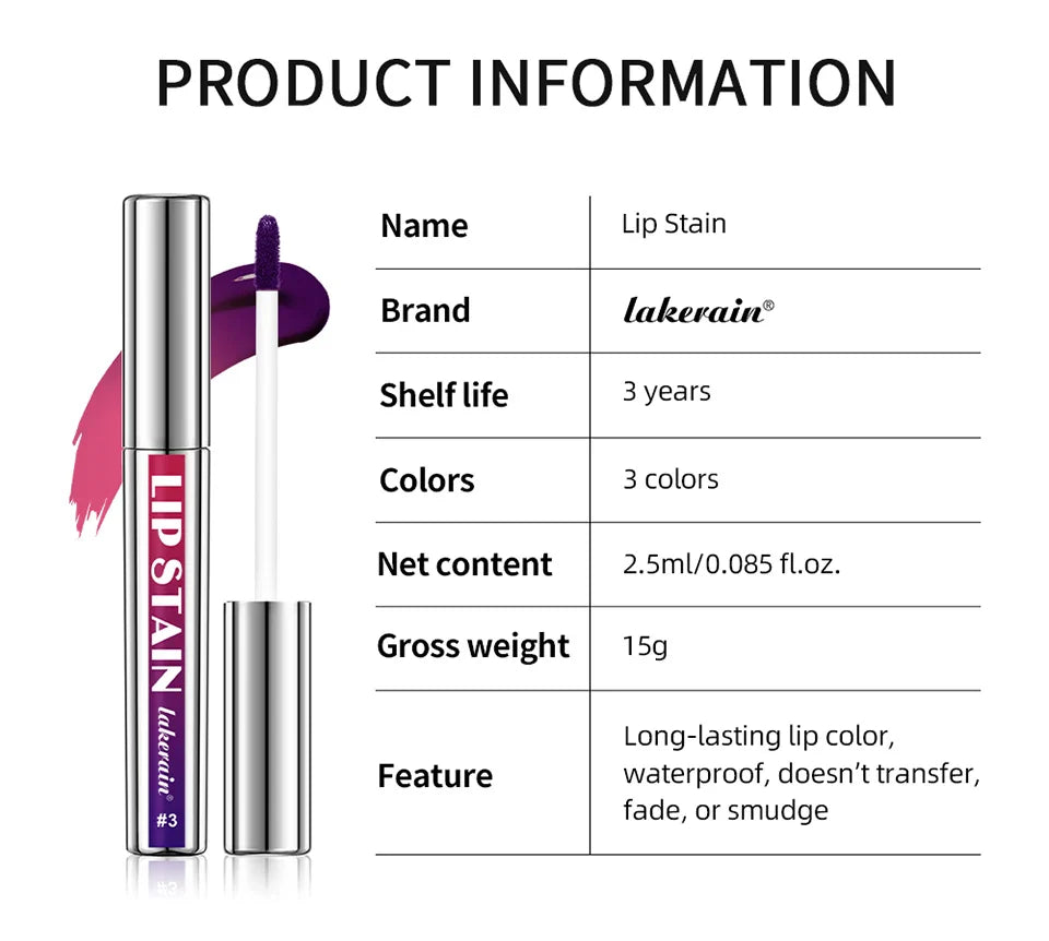 Peel Off Lip Stain Reveal Long Lasting Waterproof Pink Lip Tint Transfer Proof Non-stick Cup Natural Lip Stain Women's Cosmetics Lootquake LLC
