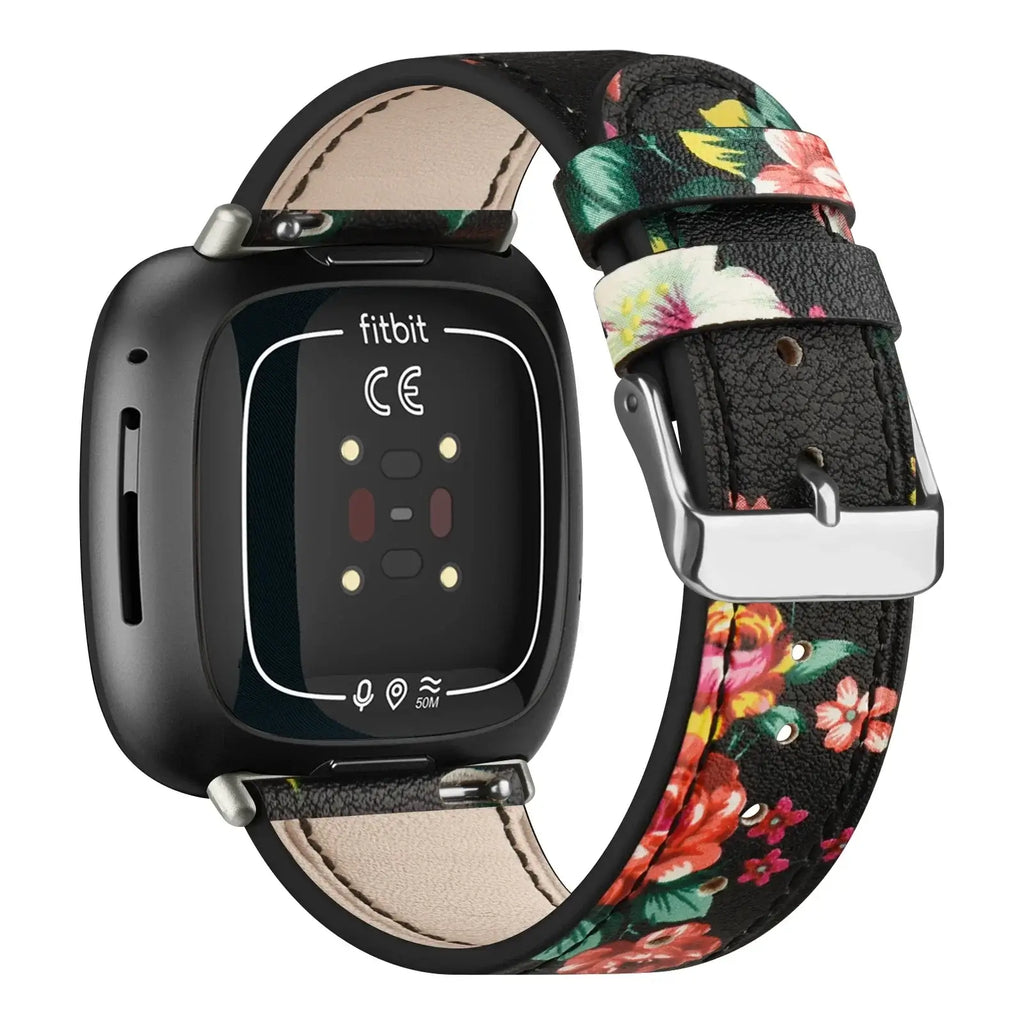 Fitbit Versa & Sense Leather Band - Premium Classic Design - SJB-DIAMOND ELITES