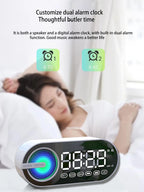 Wireless Bluetooth speaker, mini design with multiple functions as a clock, outdoor version subwoofer is powerful Lootquake LLC