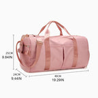 Stride Chic: Women's Gym Bag w/Shoe Spot THRIXINE