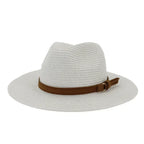 New Big Size 59-60CM Panama Hat Summer Sun Hats for Women Man Outdoor Beach Straw UV Protection Cap Chapeau Jazz Trilby Cap