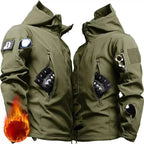 Camo Winter Tactical Sets Men Shark Skin Soft Shell Hooded Jacket+Multi-pocket Straight Cargo Pant 2Pcs Suits Waterproof Set Lootquake LLC