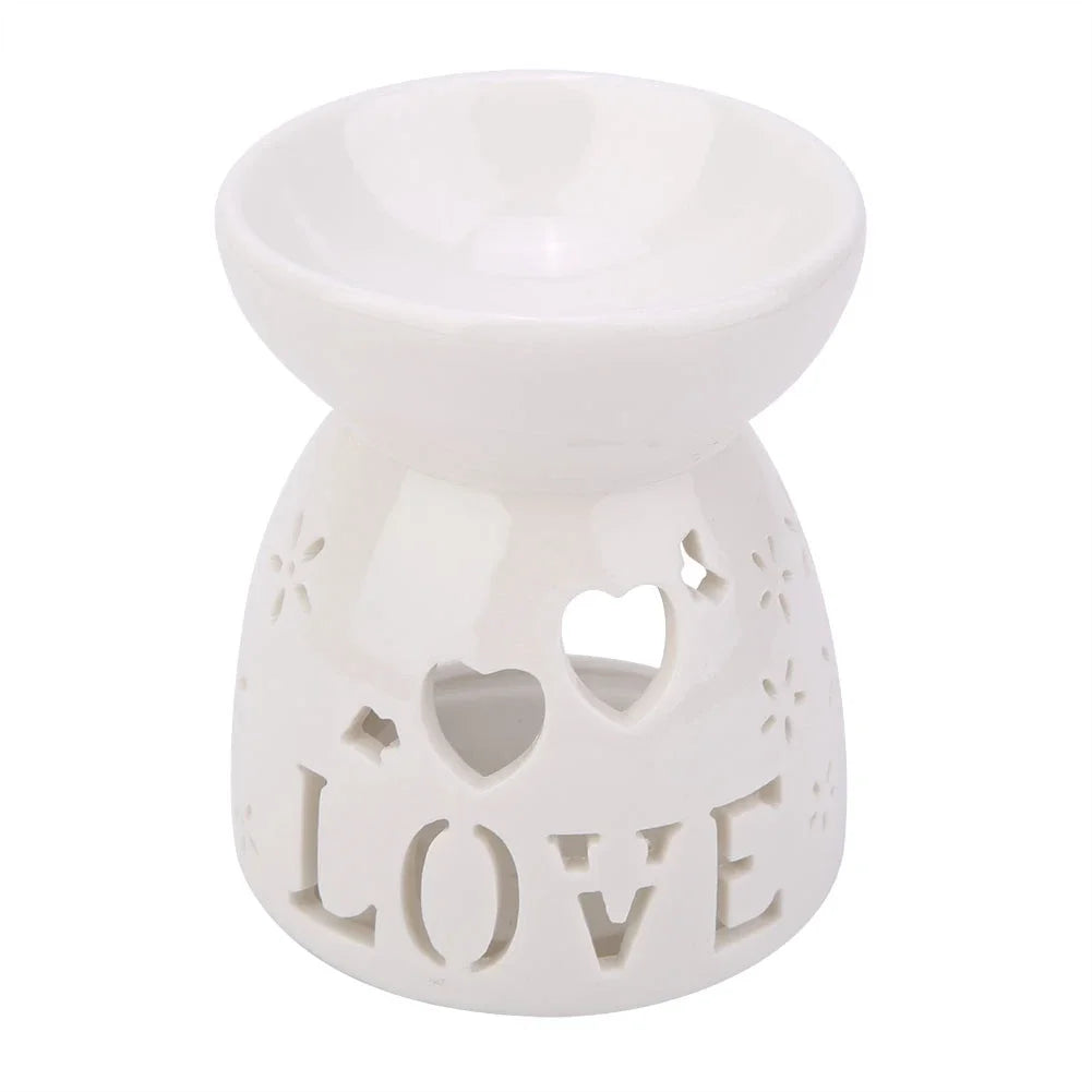 Night Fragrance Lamp Ceramic Essence Oil Furnace Candle Incense Aromatherapy Stove