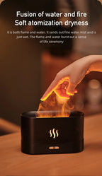Aroma Diffuser Air Humidifier Ultrasonic Cool Mist Maker With LED Lighting Simulation Colorful Flame Fragrance Machine Lootquake LLC