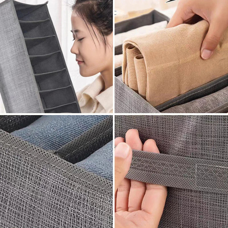 Clothes Storage Box Underwear Bra Organizer Storage Box Wardrobe Organizer Drawers Separator Boxes Home Storage Supplies Lootquake LLC
