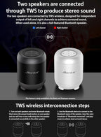 Wireless Bluetooth Speaker AI Intelligent Artificial Voice Control Insert Card Small Audio Mobile Phone Computer Desktop Lootquake LLC