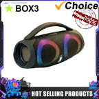 Portable Waterproof 100W High Power Bluetooth Speaker RGB Colorful Light Wireless Subwoofer 360 Stereo Surround TWS FM Boom Box Lootquake LLC