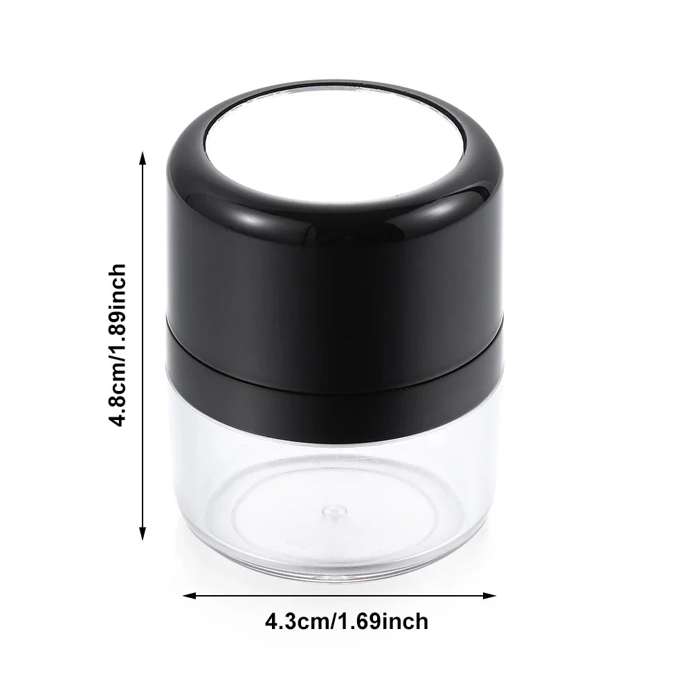 Loose Powder Box With Flocking Cotton Mushroom Sponge Puff Blusher Finishing Powder Jar Portable Cosmetic Foundation Powder Case Lootquake LLC