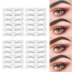 Reusable Eyebrow Stencil Set Soft Ruler Brow Definer Eye Brow Drawing Guide Styling Shaping Grooming Template Card Makeup Tools Lootquake LLC
