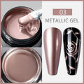 5ML Gold Silver Metallic Liner Paint Gel Polish Chrome Mirror Metal Effect Super Bright French UV LED Semi Permanent Nail Gel Lootquake LLC