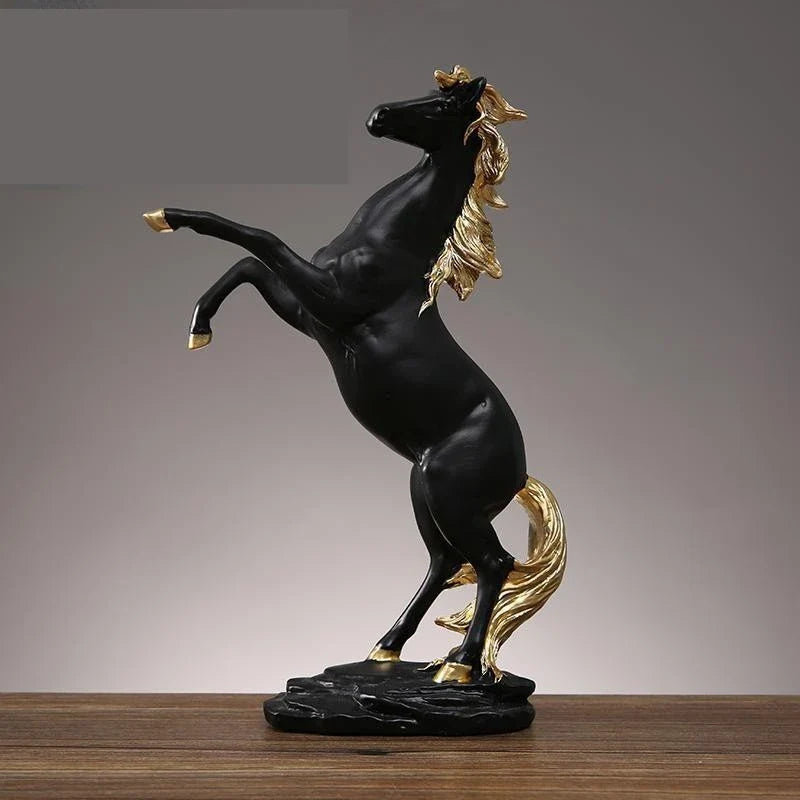 Resin Horse Sculpture, Animal Statue, European Style, Souvenir Gift, Living Room, Office, Study, Desktop Decoration, Gifts