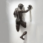 Home Decor Wall Art Wall Man Sculpture Statue Living Room Wall Decoration Resin Handicraft Pendant Home Accessories