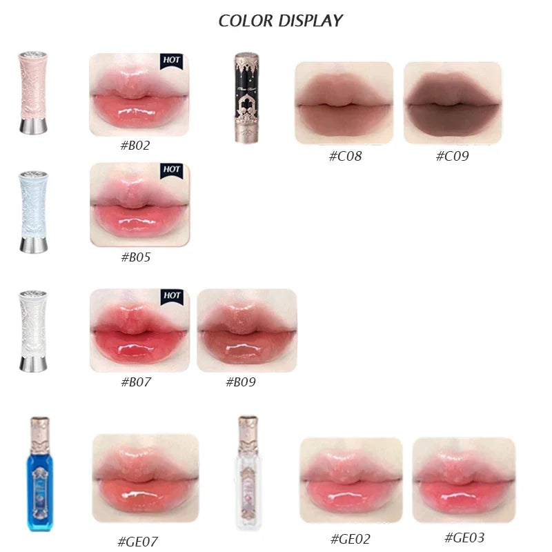 Flower Knows Lipstick Swan Ballet Lip Gloss Mirror Moisturizing Long-lasting Lip Glaze Nostickcup Nourishing  3.5g Lootquake LLC