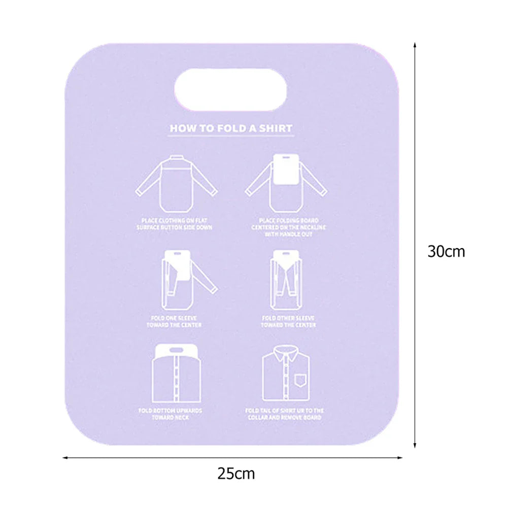 Plastic Clothes Folding Board Easy and Fast Kids Laundry Folder Shirt Folding Board Home Storage Tool for Kid Children Adults Lootquake LLC