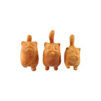 Cat Ornament Hand-carved Wooden Cat Statue Tiny Cute Cat Sculpture Miniature Creative Animal Figurine Desktop Lootquake LLC