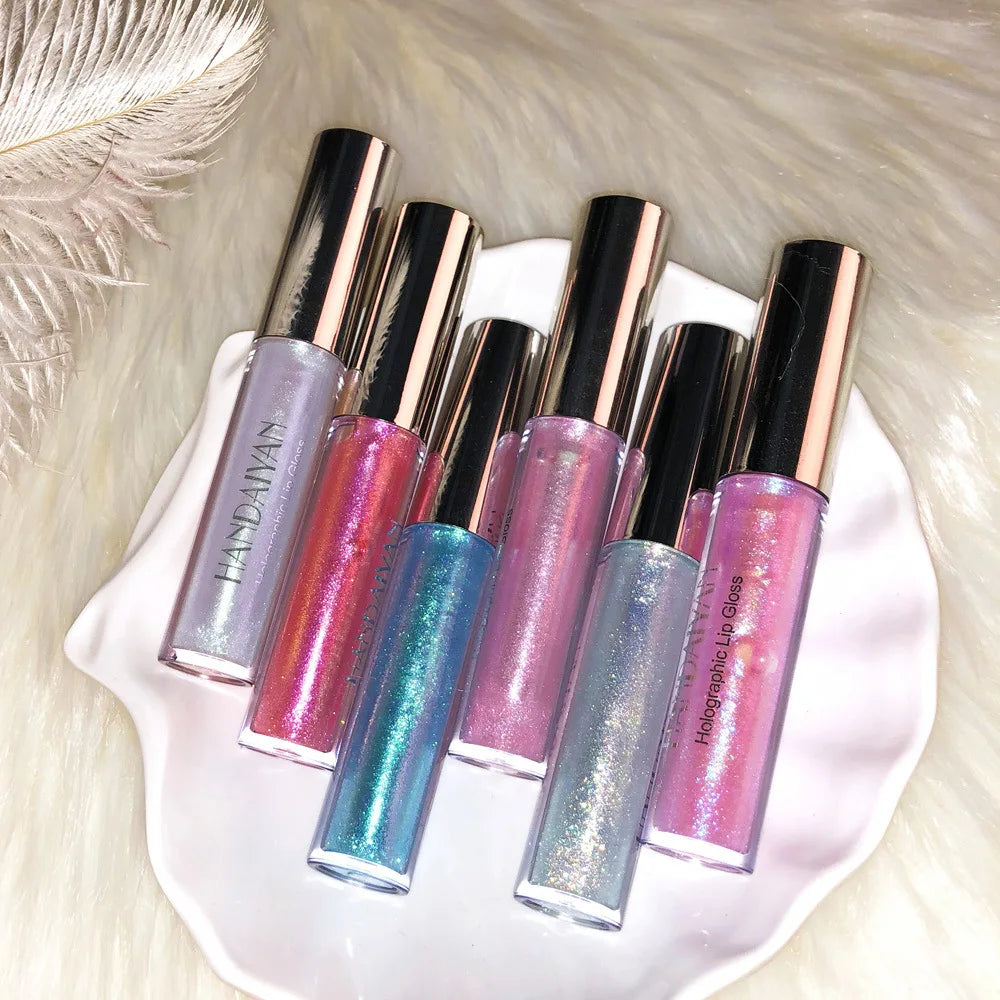 HANDAIYAN Best Seller Glitter Lip Gloss 6colors Moisturizing Mermaid Lip Glaze Waterproof Long Lasting Liquid Lip Stick Lootquake LLC