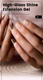 YOKEFELLOW 15g Jelly Extension Gel Nail Polish Nude Pink Clear Building Construct Extend Gel Soak Off UV LED Acrylic Gel Varnish