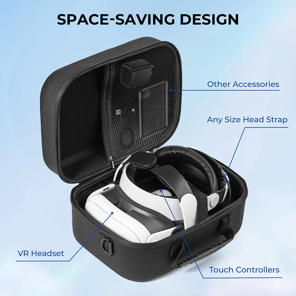 Carrying Case for Meta Quest 3 for BOBOVR M3 PRO Elite Strap Protective Bag Storage Bag for Travel and Home Storage Lootquake LLC