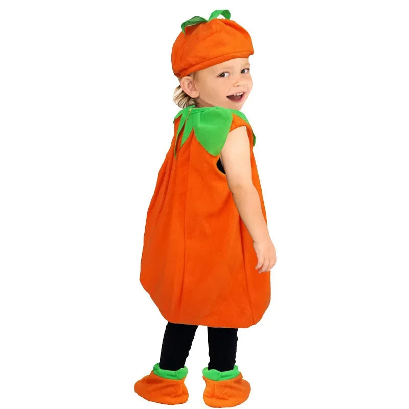 Kids Cosplay Costumes Children Halloween Pumpkin Costume with Hat Cosplay for Baby Girl Boy Stage Party Clothing Lootquake LLC
