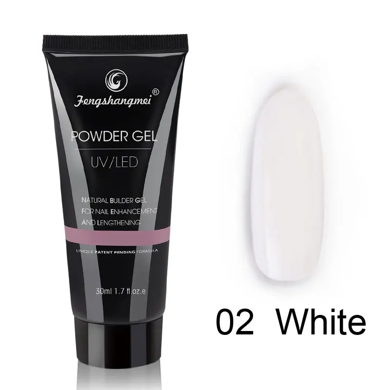 Poly Nail Gel 30g Nude Nature Builder for Nail Extension All Season Gel Color for 3D Molding Gel Nail Strengtheners Long Lasting