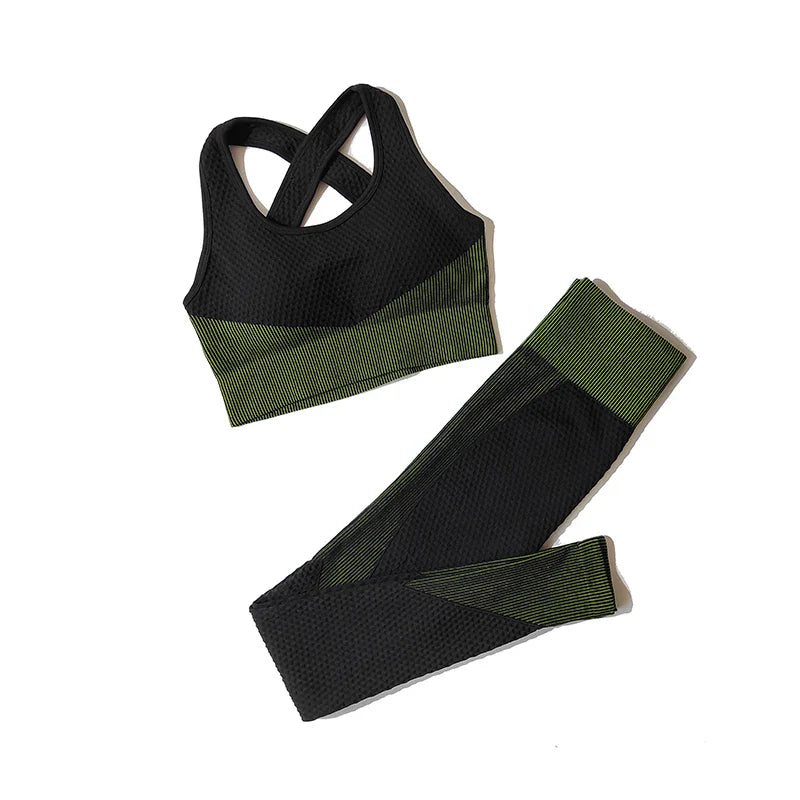 FlexFit Seamless Yoga Set: Comfy, Stylish, Versatile THRIXINE