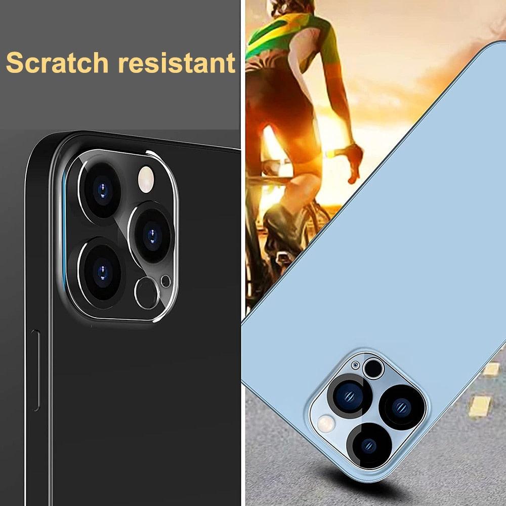 3PCS Pack Tempered Glass Camera Lens Protector for iPhone 14 Pro max 9H Hardness Scratch Resistant for iPhone 14 Plus 13 12 11 Screen Protector with Camera Lens Case Stevvex