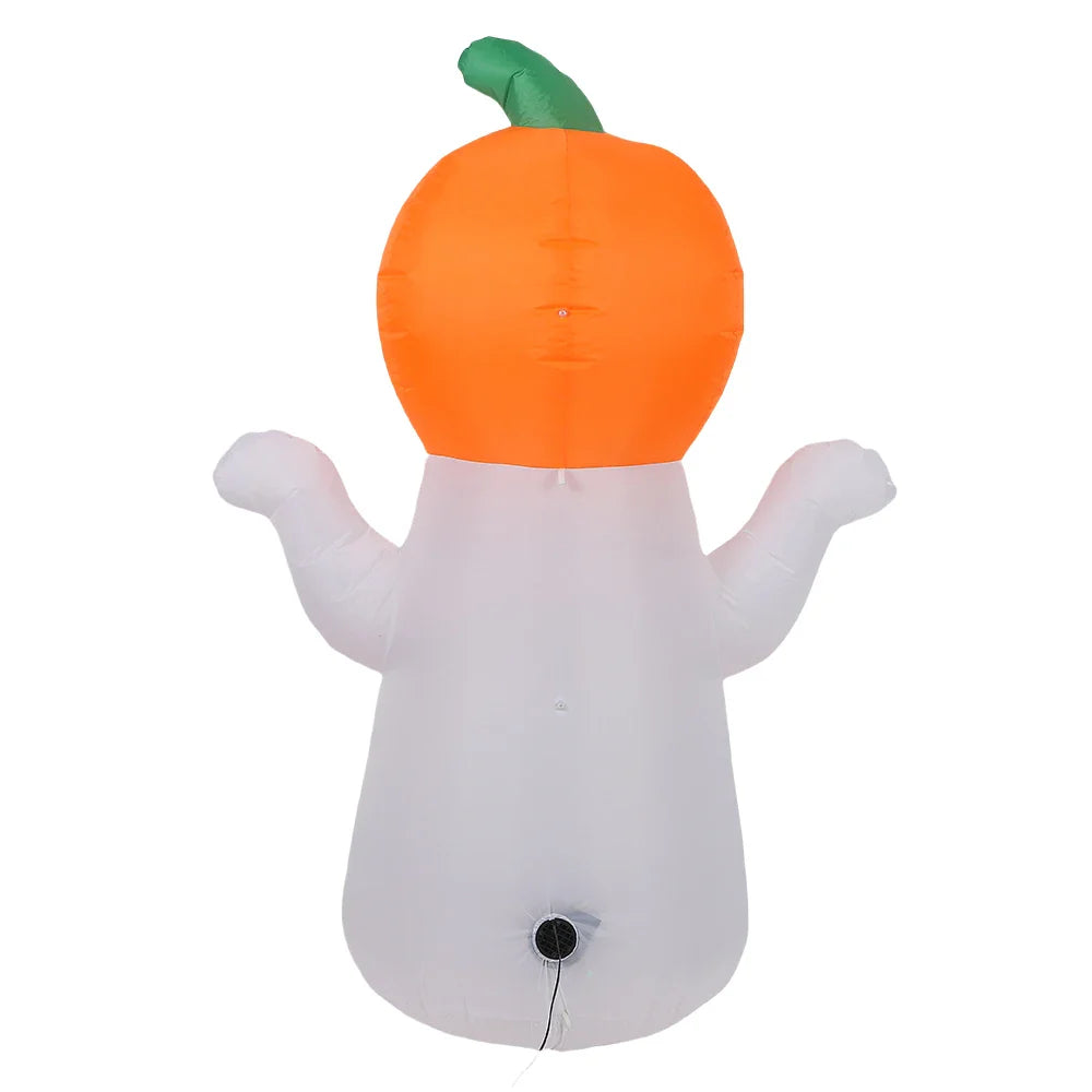 5Ft Halloween Decorations inflatable Pumpkin Ghost Built-in Rotating Magic Colorful Led lights Halloween Blow Up Cute Decor Lootquake LLC