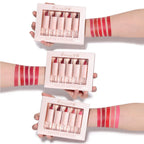 5 Pcs  Matte Lipstick Sets Lip Gloss Moisturizing Long-lasting Easy Makeup Fashion Classic Shades For Daily Date Exquisite Gift Lootquake LLC