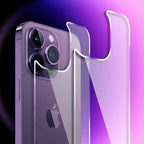 HD Clear Scratch Resistant Anti-Fingerprint Tempered Glass Film Full Screen Coverage Protector For Iphone 14 Pro Max Front Back Screen Protector HD Clarity Anti-Fingerprint Scratch Tempered Glass For Iphone 13 Stevvex